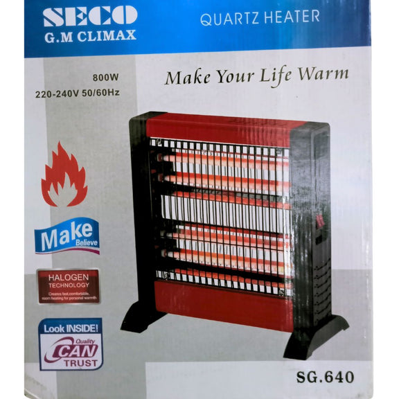 Seco Electric Heater | SG 640 | 800 W Halogen Heating Technology – New ...