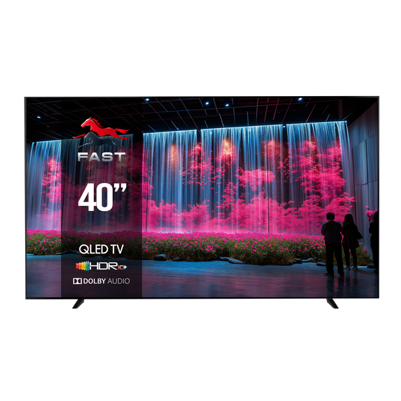 Fast 40 Inch Smart QLED TV | Android TV, Frameless Design, HD Display ...