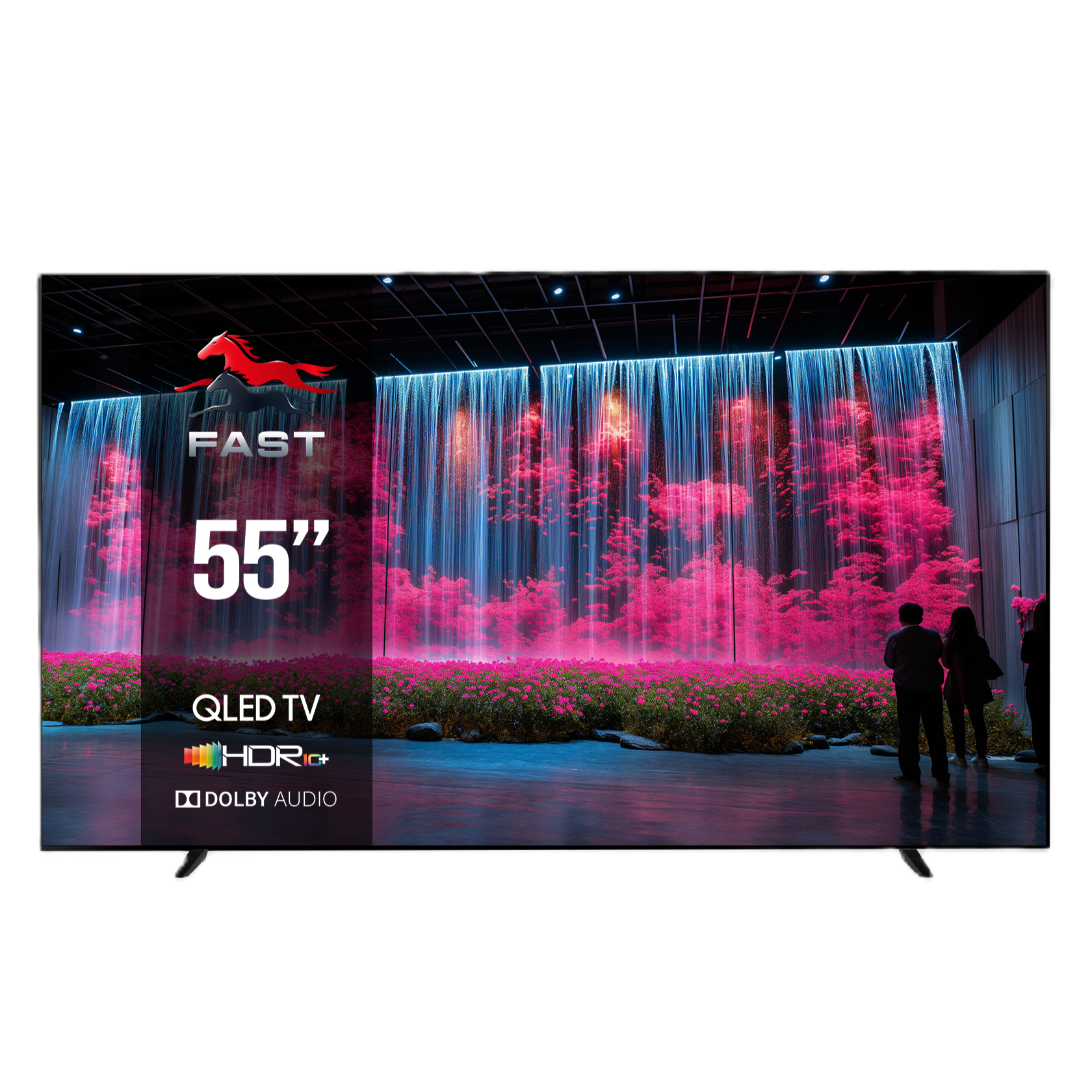 Fast 55 Inch 4K QLED Smart LED TV | HDR10+ | Ultra HD Display – New ...